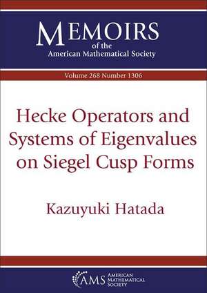 Hecke Operators and Systems of Eigenvalues on Siegel Cusp Forms de Kazuyuki Hatada