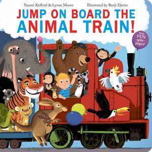 Jump On Board the Animal Train de Naomi Kefford