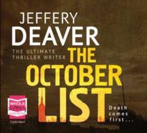 Deaver, J: The October List de Jeffery Deaver