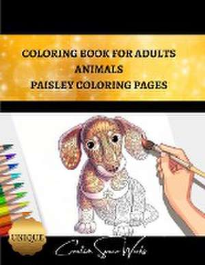 Coloring Book For Adults Animals Paisley Coloring Pages de Agnieszka Swiatkowska-Sulecka