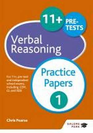 11+ Verbal Reasoning Practice Papers 1 de Chris Pearse