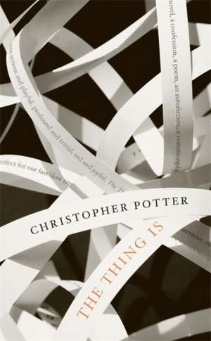 Potter, C: The Thing Is de Christopher Potter