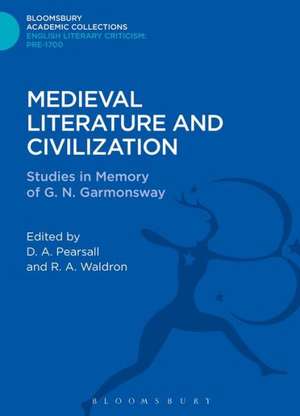 Medieval Literature and Civilization: Studies in Memory of G.N. Garmonsway de D. A. Pearsall