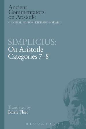 Simplicius: On Aristotle Categories 7-8 de Barrie Fleet