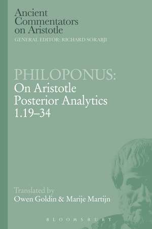 Philoponus: On Aristotle Posterior Analytics 1.19-34 de Owen Goldin