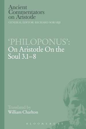 Philoponus': On Aristotle On the Soul 3.1-8 de W. Charlton