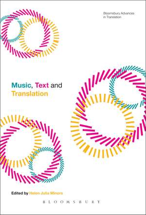 Music, Text and Translation de Dr Helen Julia Minors