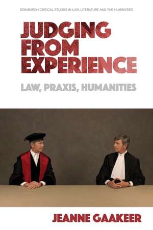 Judging from Experience de Jeanne Gaakeer