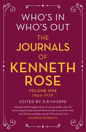 Who's In, Who's Out de Kenneth Rose