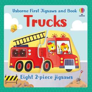 Usborne First Jigsaws and Book: Trucks de Abigail Wheatley