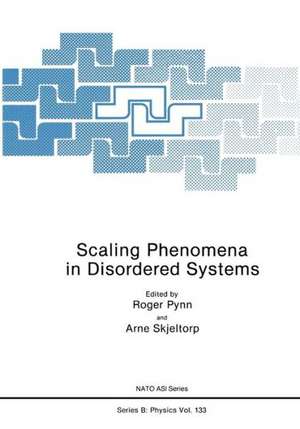 Scaling Phenomena in Disordered Systems de Roger Pynn