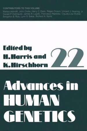 Advances in Human Genetics de Harry Harris