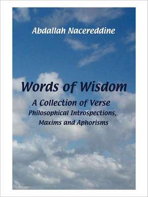 Words of Wisdom: A Collection of Verse, Philosophical Introspections, Maxims and Aphorisms de Abdallah Nacereddine