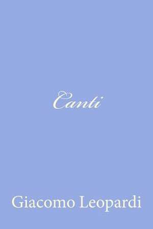 Canti de Giacomo Leopardi