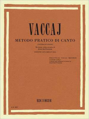 Practical Vocal Method (Vaccai) - Low Voice de N. Vaccai