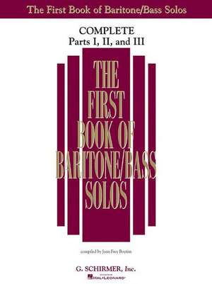 The First Book of Solos Complete Parts I II and III Baritone
