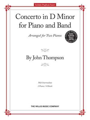 Concerto in D Minor for Piano and Band de John Thompson