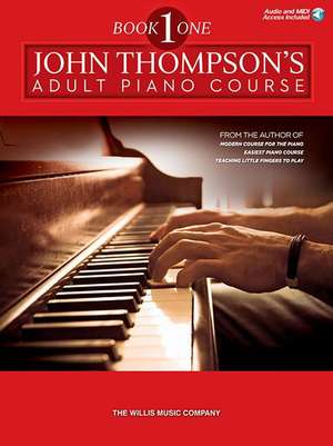 John Thompson's Adult Piano Course - Book 1 Book with Online Audio de John Thompson