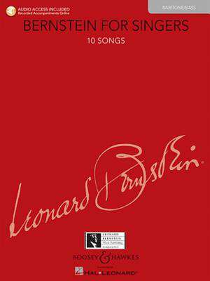 Bernstein for Singers - Baritone/Bass: With Piano Accompaniments Online de Leonard Bernstein