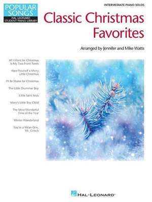 Classic Christmas Favorites: Popular Songs Series Intermediate Piano Solos de Mike Watts