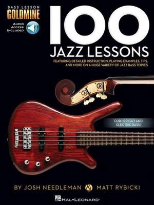 100 Jazz Lessons Bass Lesson Goldmine Series Book/Online Audio