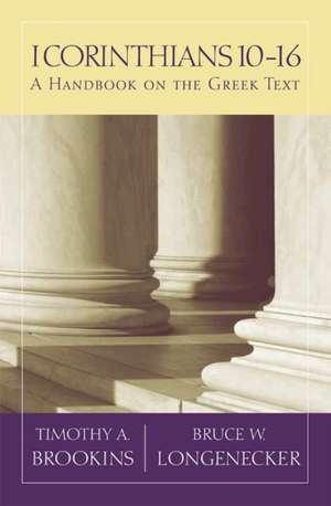 1 Corinthians 10-16: A Handbook on the Greek Text de Timothy A. Brookins