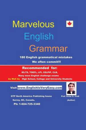 Marvelous English Grammar de Avtar S. Virdi