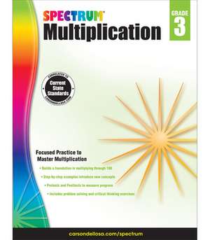 Spectrum Multiplication, Grade 3 de Spectrum