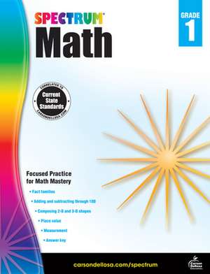 Spectrum Math Workbook, Grade 1 de Spectrum