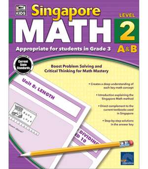 Singapore Math, Grade 3 de Carson-Dellosa Publishing