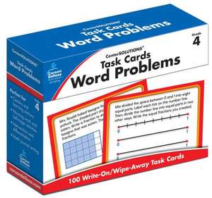 Task Cards: Word Problems, Grade 4 de Nancy R. Bosse