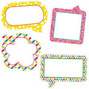 School Pop Small Speech Bubbles Mini Cut-Outs de Carson-Dellosa Publishing