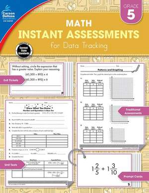 Instant Assessments for Data Tracking, Grade 5 de Smith