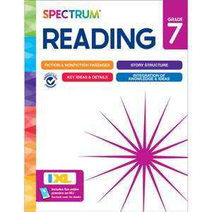 Spectrum Reading Workbook, Grade 7 de Spectrum