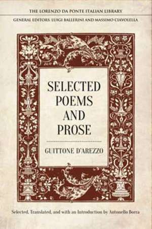 Selected Poems and Prose de Guittone d'Arezzo