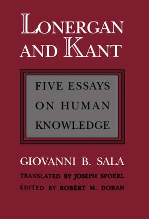 Lonergan and Kant de Giovanni B. Sala