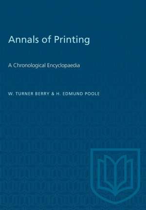 Annals of Printing de W Turner Berry