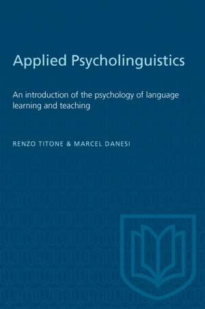 Applied Psycholinguistics de Marcel Danesi