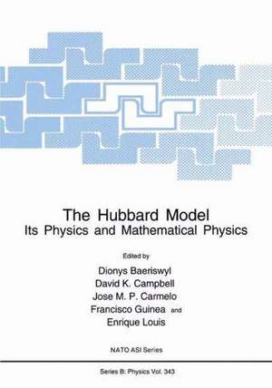 The Hubbard Model: Its Physics and Mathematical Physics de Dionys Baeriswyl