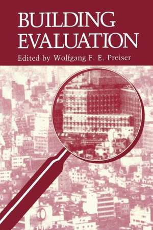 Building Evaluation de Wolfgang F. E. Preiser