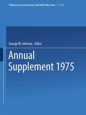 1975 Annual Supplement de George W. Johnson