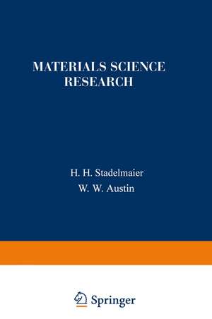 Materials Science Research de H. H. Stadelmaier