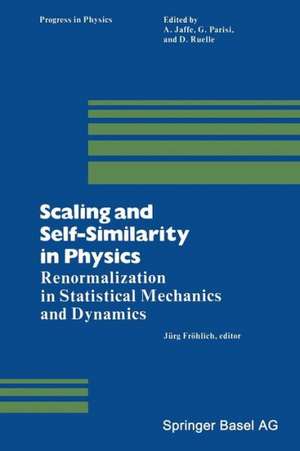 Scaling and Self-Similarity in Physics: Renormalization in Statistical Mechanics and Dynamics de FRÖHLICH