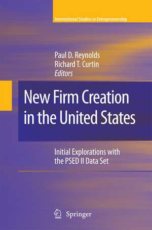 New Firm Creation in the United States: Initial Explorations with the PSED II Data Set de Paul D. Reynolds