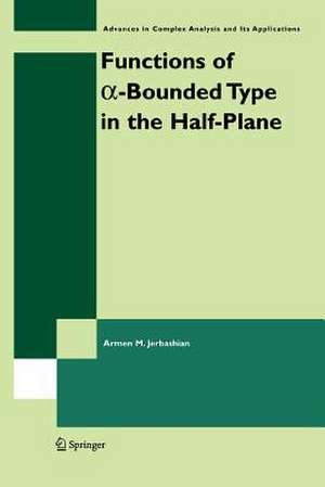 Functions of a-Bounded Type in the Half-Plane de A.M. Jerbashian