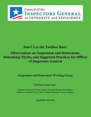 Don't Let the Toolbox Rust de Council of the Inspectors General