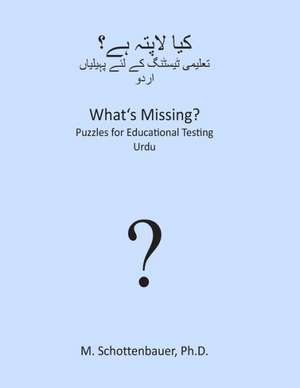 What's Missing? Puzzles for Educational Testing: Urdu de M. Schottenbauer