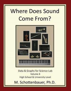 Where Does Sound Come From? Data & Graphs for Science Lab: Volume 4 de M. Schottenbauer