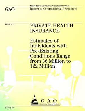 Private Health Insurance de Government Accountability Office (U S )