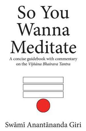 So You Wanna Meditate de Swami Anantananda Giri B. Th